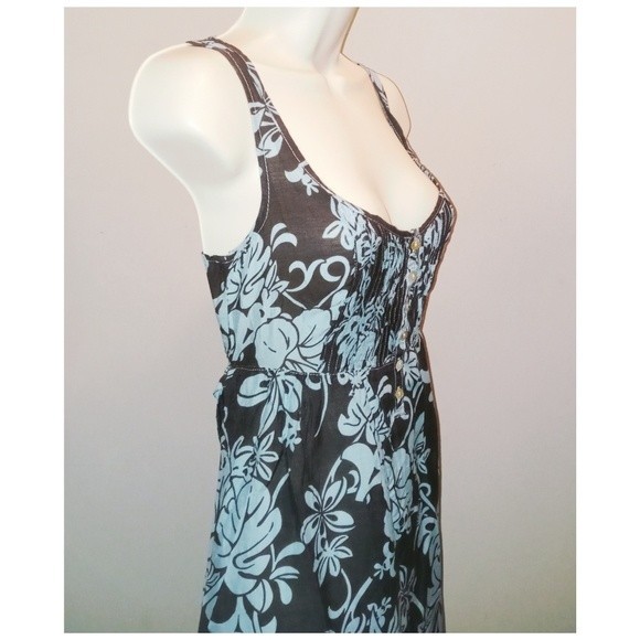 Da-Nang Floral Dress Choco Allure - Picture 2 of 10